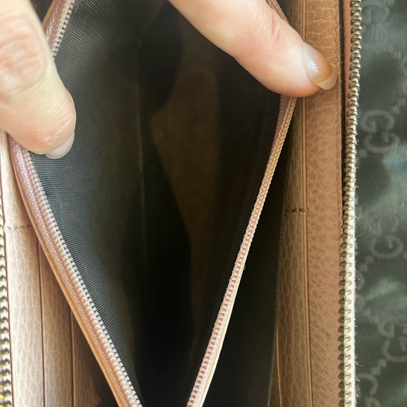 Authentic Gucci GG Butterfly Farfalla Zip Around Leather Long Wallet - Picture 2 of 13